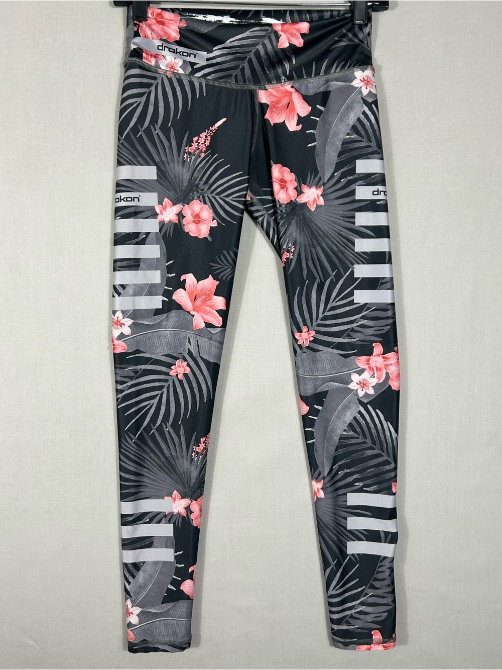 Drakon Colombian Workout High Waist Floral Leggings Women Compression Tight OS